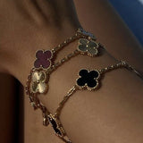 PACKAGE OF SIX CLOVER BRACELETS