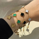 PACKAGE OF SIX CLOVER BRACELETS